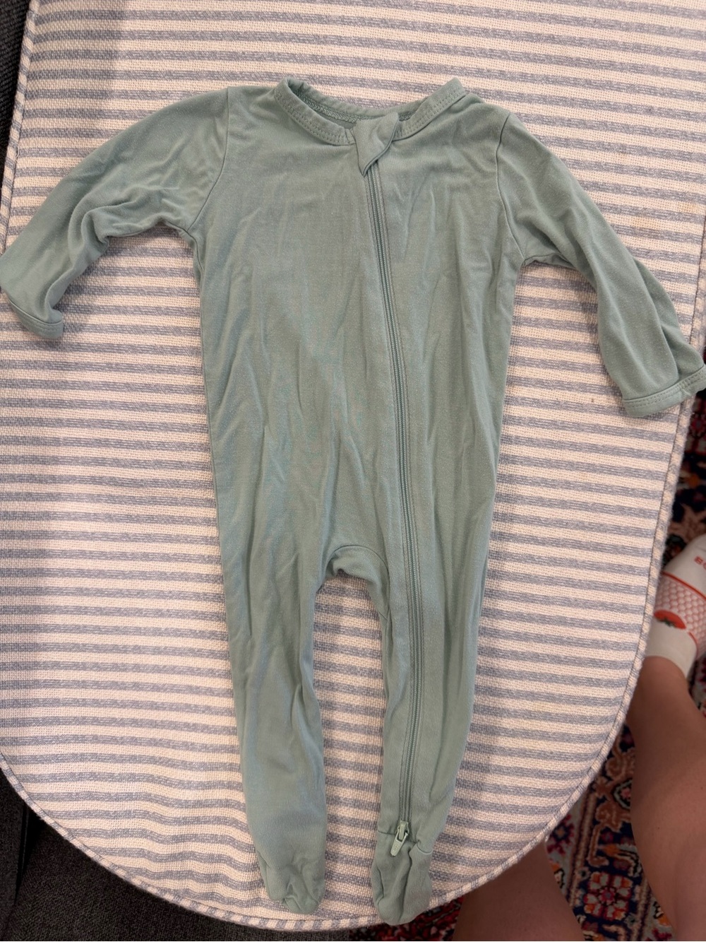 Kyte Baby, Sage Footed One-Piece Pajama, Size 3-6 months